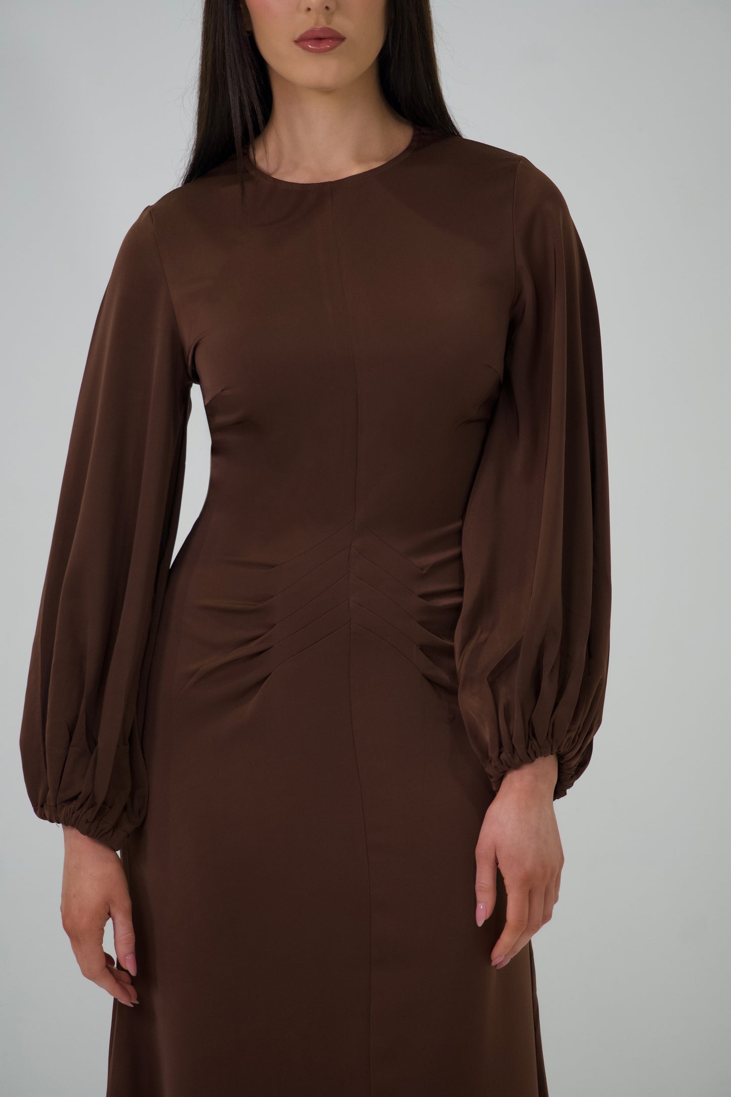 NOOR | BROWN MAXI DRESS